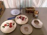 Snow Globe, Celebration Plate, Glass Cup