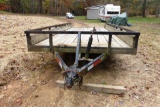 Open, tandem axle trailer 19 foot to the tongue (titled)