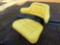 NEW JD YELLOW HD TRACTOR SUSPENSION SEAT W/ TILT ADJ. AND ARM REST