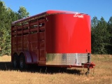 DELTA BUMPER PULL STOCK TRAILER