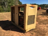 KATO NL85FPF4 STAND BY GENERATOR, SKID MOUNTED GAS POWERED ENGINE, S# AD127362SLL K-37424, 1800 RPM,