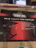 NEW IRONTON 200LB CAPACITY WORK TABLE/CART