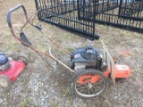 GAS POWERED BRUSH CUTTER, STRING AND BLADE ADAPTOR
