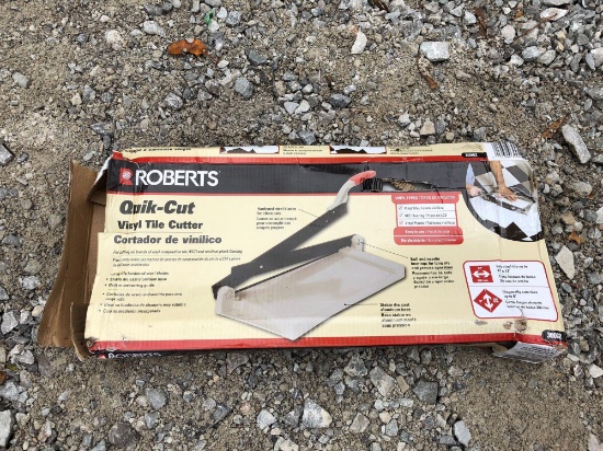 NEW ROBERTS QUIK-CUT VINYL TILE CUTTER