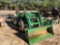 JOHN DEERE 5205 AG TRACTOR, JD 522 FRONT END LOADER WITH SMOOTH BUCKET, OROPS, 4WD, 3PT HITCH, PTO,