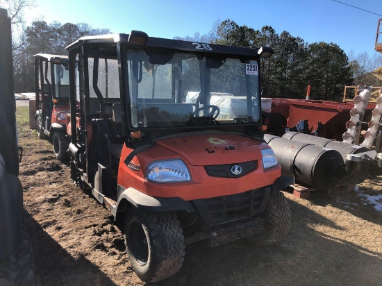 2013 KUBOTA RTV 1140 CPX, DOESEL ENGINE, DUMP BED, 4-SEATER, 4WD, 3466 HOURS(unknown comdition)VIN: