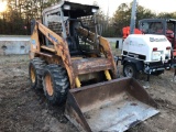 DAEWOO DSL 801 SKID STEER LOADER, S#AB-00050, OROPS, AUX. HYDRAULICS, DIESEL ENGINE, SMOOTH BUCKET,