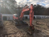 2014 KUBOTA KX71-3 SUPER SERIES MINI EXCAVATOR. S/N 20316. OROPS. PUSH BLADE, AUC HYDRAULICS. 12?