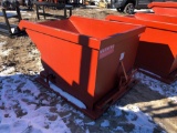 NEW 1 YARD DUMPING HOPPER WITH FORK POCKETS