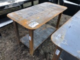 NEW 29? x 58? SHOP TABLE WITH SHELF