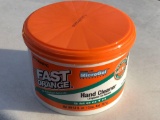 UNUSED FAST ORANGE HAND CLEANER. (6) CONTAINERS FOR 1 MONEY