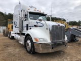 2009 PETERBILT 386 TRUCK TRACTOR, VIN: 1XPHD49XX9D760990, 10-SPEED TRANS, 12K FRONTS, 40K REARS,