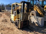 HYSTER H50XM FORKLIFT, S# D177B03497P, 3-STAGE MAST, PNEUMATIC TIRES, 1626 HOURS, DIESEL ENGINE,
