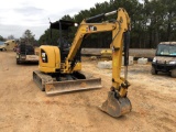 2013 CAT 304E HYDRAULIC EXCAVATOR, 1526 HOURS, PUSH BLADE, OROPS, RUBBER TRACKS, AUX HYDRAULICS, S/N