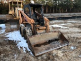 2008 CASE 430 COMPACT LOADER, SOLID TIRE, S/N N8M488615, OROPS, SMOOTH BUCKET, 8350 HOURS