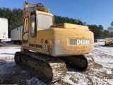 JD 120 HYDRAULIC EXCAVATOR, S# 031411, 24? TOOTH BUCKET, 7951 HOURS(needs pens and bushings in