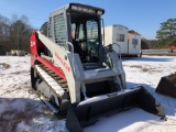 2005 Takeuchi TL140 rubber track skid steer, orops, aux. hydraulics, 2-speed, joystick controls,