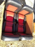 (4) MISC. BLACK/RED LEATHER SEATS