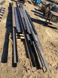 ASSORTMENT OF NEW/UNUSED STEEL, C CHANNEL, SQUARE TUBING, ROUND TUBING, BARE ANGLE
