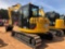 2012 CAT 308DCR HYDRAULIC EXCAVATOR, SN FYC002450, CAB AIR, HYDRAULIC THUMB, 2900 HOURS, RUBBER