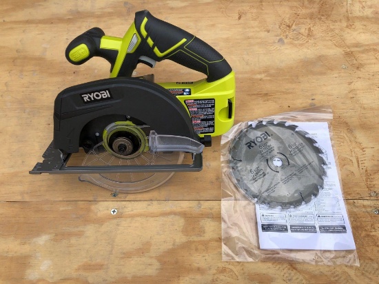 NEW RYOBI 18V 6 1/2? CIRCULAR SAW