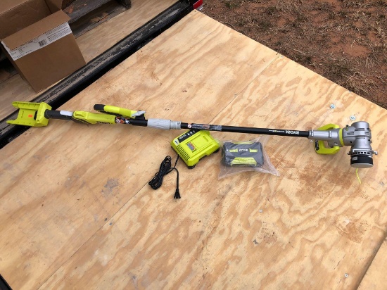 NEW RYOBI 40V 13? CORDLESS TRIMMER/EDGER, WITH BATTERY