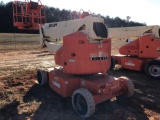 JLG N40 BOOM LIFT, SN 37656, ELECTRIC, 40 FOOT HEIGHT, ARTICULATING BOOM, 500 LB CAPACITY