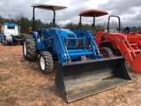 LS XG3032 AG TRACTOR. LL3108 FRONT END LOADER WITH BUCKET. 4X4. 117 HOURS. CANOPY TOP. S/N