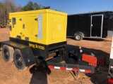 2013 HIPOWER HR50 TRAILER MOUNTED GENERATOR, DUAL AXLE, YANMAR DIESEL ENGINE, 30KVA, 240/120, 4992