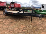 NEW/UNUSED 2018 NATIVE 20? CAR/EQUIPMENT TRAILER. 3,500LB AXLES. 2? DOVE TAIL. BRAKES. SLIDE IN