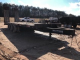 1998 PRO-FORMANCE 35 TON TRI AXLE EQUIPMENT TRAILER. HYDRAULIC REAR RAMPS. 20? with 5? DOVE TAIL.