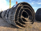 NEW UNUSED SET OF EXCAVATOR TRACKS, UNDERCARRIAGE 190MM PITCH, 24? PADS, 49 LINK, TRIPPLE BAR TRACK