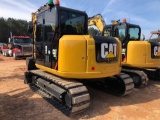 2015 CAT 308E2CR, SN LTM01262, CAB AIR, RUBBER BLOCK PADS, HYDRAULIC THUMB, 1286 HOURS, 3RD VALVE