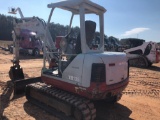 TAKEUCHI TB135 MINIBEXCAVATOR, SN 13519443, OROPS, RUBBER TRACKS, 2992 HOURS, AUX. HUDRAULICS