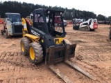 2004 JCB 170 MULTITERRAIN LOADER, RUBBER TIRE, OROPS, AUX HYDRAULICS, FORKS, 571 HOURS, S/N 683504