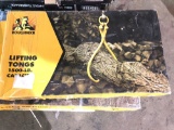 NEW ROUGHNECK LIFTING TONGS. 1500LB CAPACITY