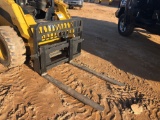 NEW SKID STEER PALLET FORKS, DUAL STEPS(will be reserved until Wednesday March 21 @ 12 noon)