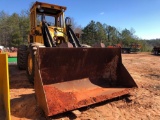 MICHIGAN L70 WHEEL LOADER. S/N 33114. ENCLOSED CAB (glass missing). VOLVO ENGINE. 7448 HOURS