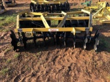 NEW KING KUTTER H.D. 20 DISC 6' 3PH CUTTING HARROW, NOTCHED DISC ON FRONT SMOOTH ON REAR(YELLOW)