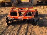NEW KING KUTTER XB 16 DISC 5' 3PH CUTTING HARROW, NOTCHED DISC ON FRONT AND REAR(ORANGE)