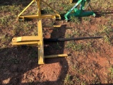 NEW KING KUTTER H.D. FRONT LOADER BUCKET HAY SPEAR ATTACHMENT(YELLOW)
