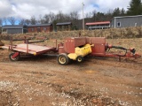 NEW HOLLAND 575 SQUARE HAY BALER WITH ACCUMULATOR. S/N 16572