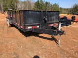 USED 6.5?X18? EQUIPMENT TRAILER WITH REMOVABLE SIDES. REAR LOADING RAMPS. 7K LB. (no title, invoice