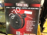 NEW IRONTON 3/8?X50? SPRING DRIVEN AIR HOSE REEL