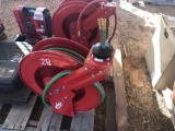 NEW RETRACTABLE HOSE REEL W/50 FOOT OXYGEN ACETYLENE HOSE