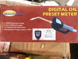 NEW NORTHERN INDUSTRIAL DIGITAL OIL PRESET METER. 7-1000 PSI PRESSURE.