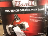 NEW IRONTON 6? BENCH GRINDER WITH LAMP
