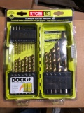 NEW RYOBI TITANIUM COATED 21 PC DRILL BIT SET