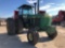 JD 4640 TRACTOR, SN D14743R, CAB, DUALS, TRIPLE REMOTES, FRONT WEIGHTS, 38 INCH RUBBER