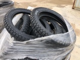 PALLET OF NEW DURO VARIOUS SIZES OF MOTORCYCLE AND TRAILER TIRES